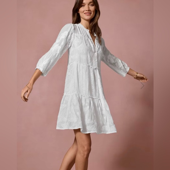 Johnny Was Dresses & Skirts - Johnny Was Kimberlee Dress in white sz XL NWT